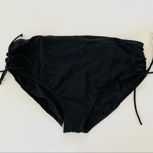24th & Ocean | Tie Scrunch Side Mid Rise Bikini Bottom NWT 22W